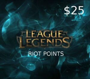 League of Legends 25 USD Prepaid RP Card US