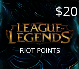 League of Legends 20 USD Prepaid RP Card US