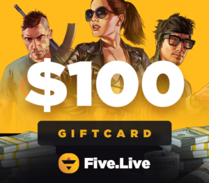 FiveLive $100 Gift Card