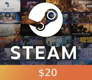 Steam Gift Card $20 - For USD Currency Accounts Global Activation Code