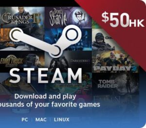 Steam Wallet Card HK$50 Global Activation Code