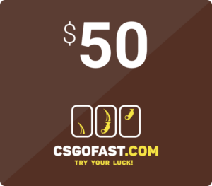 CSGOFAST 50 Fast Coins Gift Card