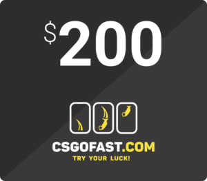 CSGOFAST 200 Fast Coins Gift Card