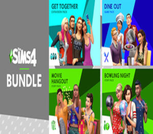 The Sims 4 Sims’ Night Out Bundle - Get Together, Dine Out, Movie Hangout Stuff, Bowling Night Stuff DLCs Origin CD Key