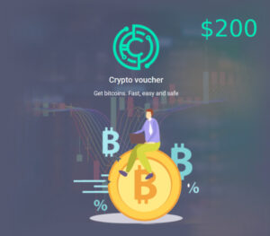 Crypto Bitcoin (BTC) $200 Gift Card