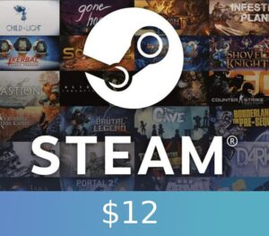 Steam Gift Card $12 Global Activation Code