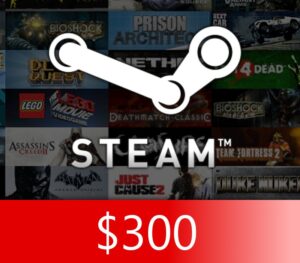 Steam Gift Card $300 HKD HK Activation Code