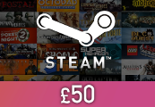 Steam Wallet Card £50 Global Activation Code