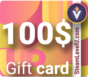 SteamLevelU 100 USD Gift Card