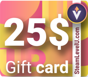 SteamLevelU 25 USD Gift Card