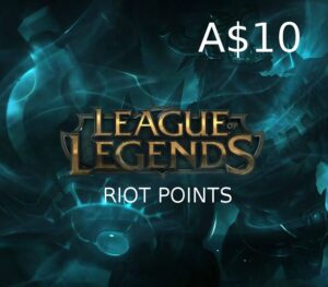 League of Legends 10 AUD Prepaid RP Card OCE